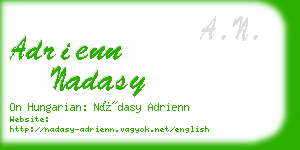 adrienn nadasy business card